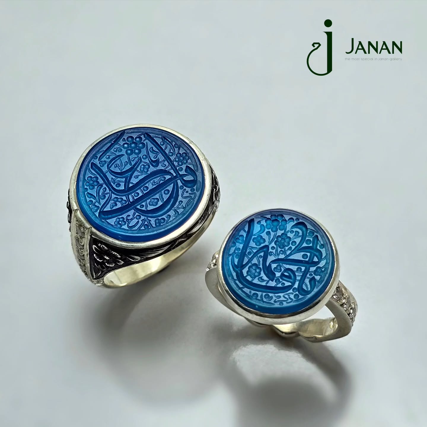 حلقه ست زنانه و مردانه عقیق